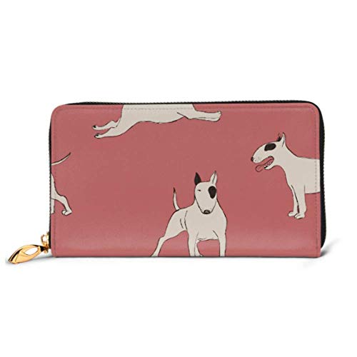 Preisvergleich Produktbild JHGFG Mode Handtasche Reißverschluss Brieftasche Nette Bullterrier Hund Telefon Clutch Geldbörse Abendkupplung Blockieren Leder Brieftasche Multi Card Organizer