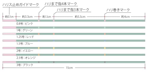 Nylon Sunline para pesca, 15 cm, color verde miniatura 2