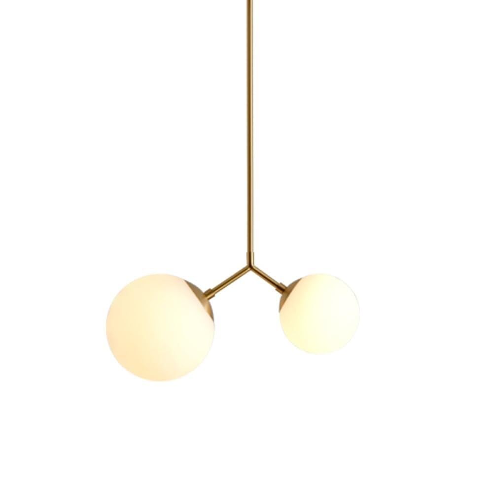 Suspension en verre opale luminaire suspendu cuisine et salle à manger réglable
