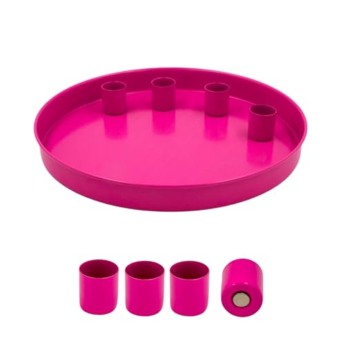 Seaside No.64 - Tablett mit 4 magnetischen Kerzenhaltern -...