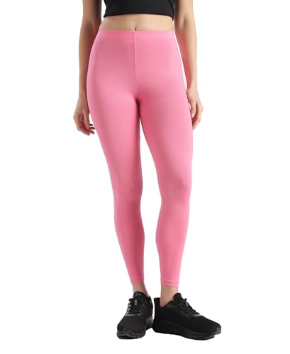 Image of Jockey AW87 Women's Super Combed Cotton Elastane Stretch High Rise Leggings with Ultrasoft Waistband