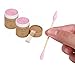 400Pcs Double Heads Wooden Cotton Swabs Ear Sticks Cotton Swabs Makeup Remover Cotton Swabs for Ears, Makeup, Beauty Care, Cleaning, Travel, (Round+Pointed Shape), Pink