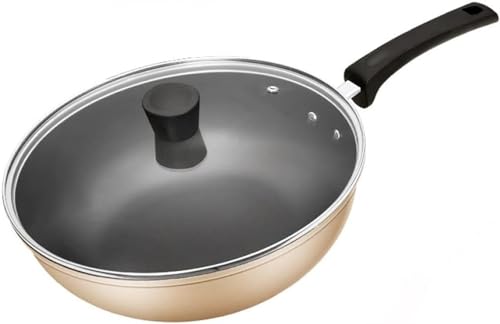 Wok antiadherente multifunción con tapa de vidrio miniatura 1