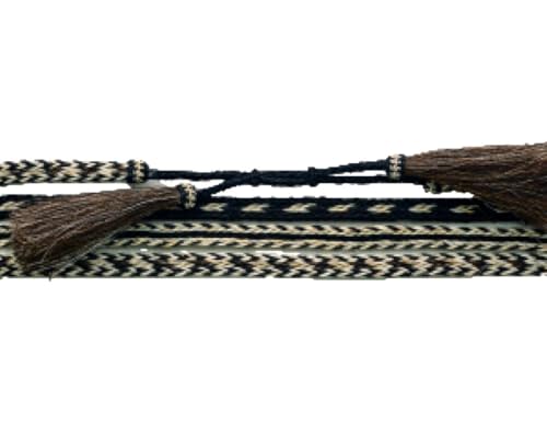Three Strand Horse Hair Hat Band with Double Tails Assorted, Multicoloured, OS