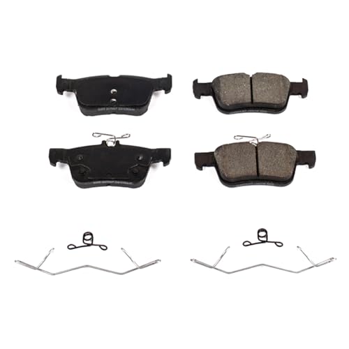 Image of PowerStop Rear Brake Pads for Ford Edge 2015-24 |Escape 2017-19 |Fusion 2017-20 |Police Responder Hybrid 2019-20 - Z17 Ceramic Brake Pads with Installation Hardware, 17-1833