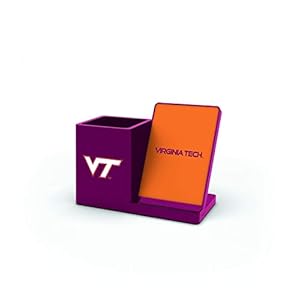 SOAR NCAA Wireless Cell Phone Charger and Desktop Organizer, Virginia Tech Hokies