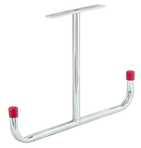 VORMANN Crochet de plafond en T - Crochet de garage - Galvanisé - Résistant aux intempéries - Dimensions : 295 x 435 x 95 x 180 x 184 mm - Charge maximale : 55 kg Cover