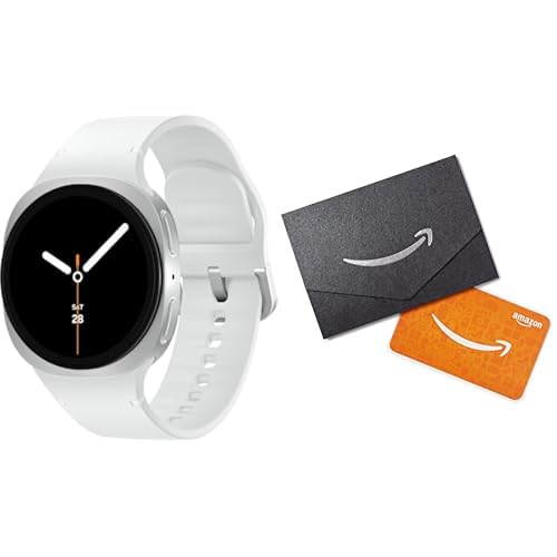 Samsung Galaxy Watch 8 (2025) 40mm Bluetooth Smartwatch in Silver with Amazon Gift Card Bundle - Fitness Tracker, Sleep Coach & Heart Rate Monitor