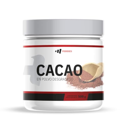 100% Cacao en Polvo Desgrasado 500g Bajo en Grasas sin Azúcar - Masmusculo