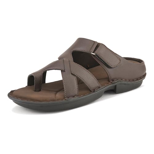 Image of Centrino Sandal for Men | Grip Insole for Stability | slippers for /sliders for men | mens sandals casual | sandals /slides for men |Modern Look with Straps | Comfortable Footwear (9264)