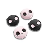 GeekShare Switch 2対応 アナログスティックカバー スイッチ2025 ジョイコン joy con対応カバー 親指グリップキャップ シリコン コントロール保護カバー 滑り止め 摩擦増え 人間工学デザイン 互換性あり 耐久性高い (ブラックピンク)