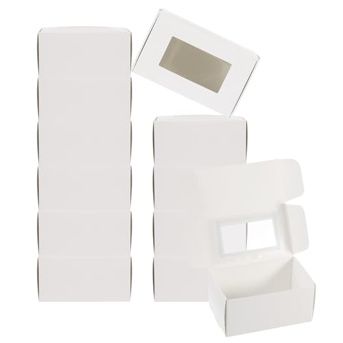 Boîte à savon en papier PATIKIL avec fenêtre lot de 60 pièces
