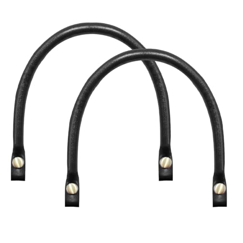 CULEO Fabbricazione borse, 2 manici per borse manici per borsa in pelle PU tracolle in pelle per borsa da donna tracolle di ricambio per borsa tracolle di ricambio staccabili con fibbia (nero)