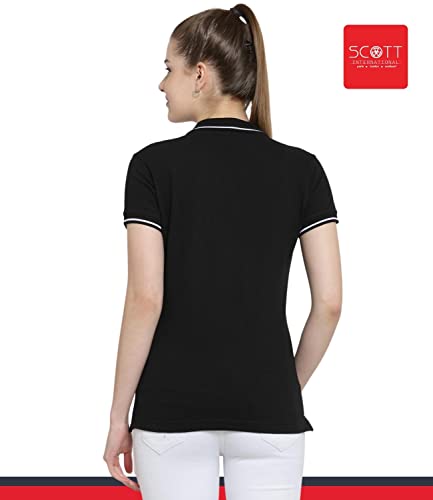 Image of Scott International Women's 100% Pure Organic Cotton Polo Regular Fit T-Shirt