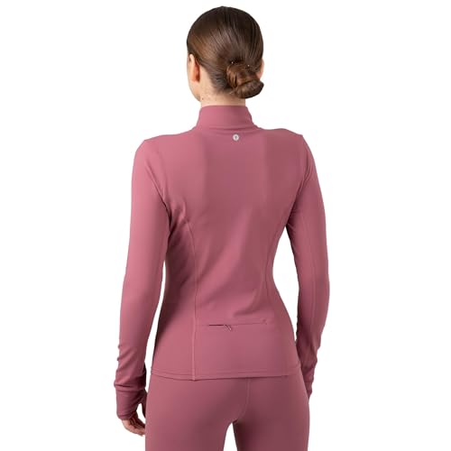 Image of YITTY Active Women's Ultraluxe Full Zip Jacket, Athleisure, 4-Way-Stretch, Thumbholes
