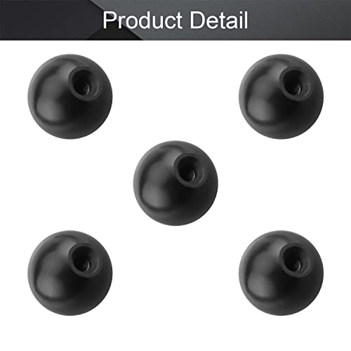 Othmro 5Pcs Thermoset Ball Knob M6 Female Thread Machine Handle 30Mm Diameter Smooth Rim #TOP3