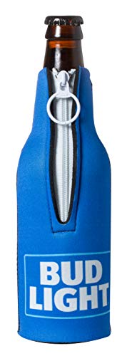 Bud Light Officially Licensed Bottle Suit Neoprene Beer Huggie Cooler Zipper Sleeve (2) - Thumbnail 2