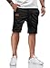 Produktbild HMIYA Kurze Hosen Herren Shorts Herren Sommer Chino Baumwolle Elastische Taille mit Taschen(Schwarz,EU-4XL)