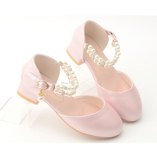 Toddler Flower Girls Dress Shoes Wedding Party Glitter Shoes Low Heel Mary Jane Princess Sandals for Little Kids3