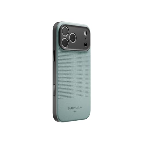 Image of Native Union Active Case - MagSafe Compatible with Built-in Magnet - 10ft / 3m Drop Protection - Rugged Yet Slim Design - Recycled Materials - Camera Control Button for iPhone 18 Pro Max (Slate Green)
