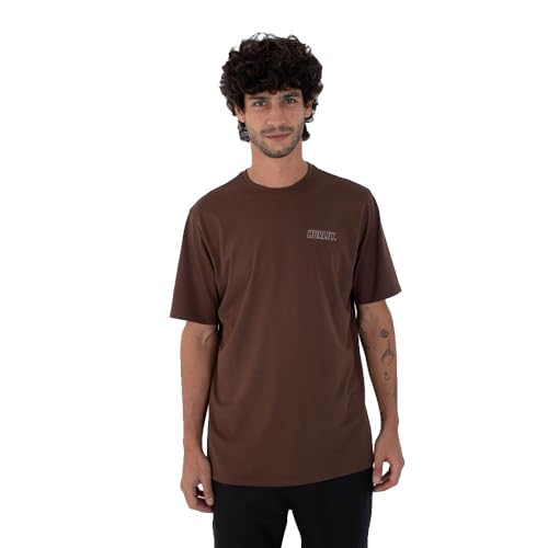 Hurley T-Shirt Manche Courte Homme H2o Dri Fastlane Lined vêtement de sport en taille standard