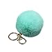 Produktbild Nowbetter Pom Pom Flauschiger Schlüsselanhänger Lovely Haarball Anhänger Schlüsselanhänger Charm Auto Geldbörse Dekoration Geschenke für Frauen Mädchen, grün, 8 cm