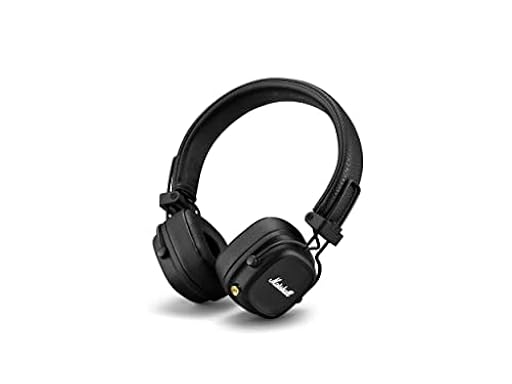 Marshall Auriculares supraaurales Bluetooth Major IV, inalámbricos, plegables, más de 80 horas de reproducción inalámbrica, negros | Ya disponible en tu tienda friki favorita! En mundofriki.es!