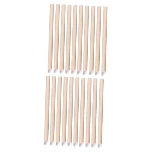 Pitillos de papel beige 20 cm pack 100 unidades miniatura 1