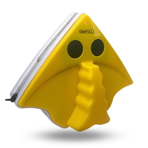 UseFull Limpador de Vidro Magnético Profissional - Limpa Vidro Magnético Janela Rodo para Limpar Vidro de Janela - Limpa Vidro Dupla Face com Imã Limpador de Janelas Apartamento e Esponja Magnética