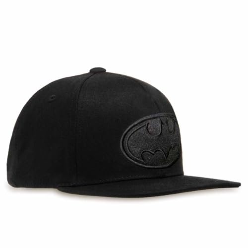Logoshirt®️ DC Comics I Batman I Logo Noir I Enfants Snapback Cap I Filles & Garçons I Brodé 3D I Design Original sous Licence