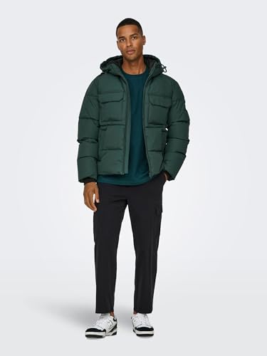 Only & Sons Herren Onselijah Pckt. Hood Jacket OTW Noos, Darkest Spruce, x_s – Ansicht 3