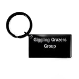 Giggling Grazers Group funny cows Keychain