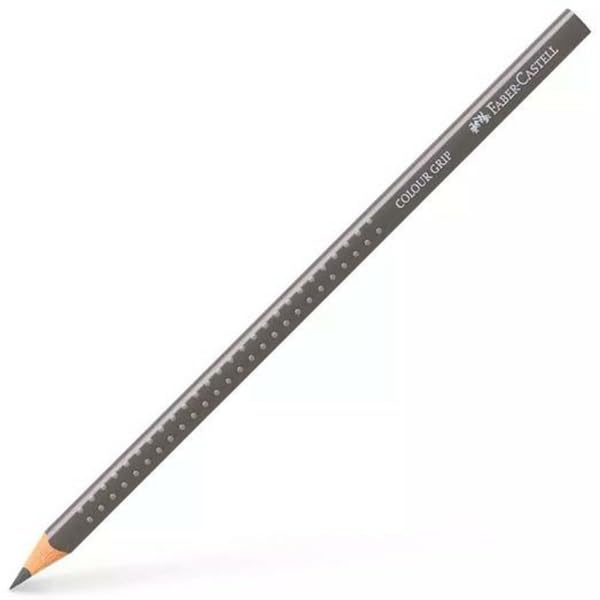 Crayon Colour Grip Faber-Castell aquarellable gris chaud pour dessin et coloriage