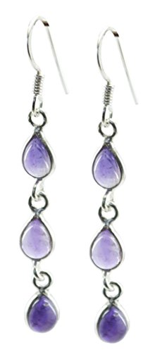Améthyste boucles d'oreilles argent 925 : le cadeau idéal