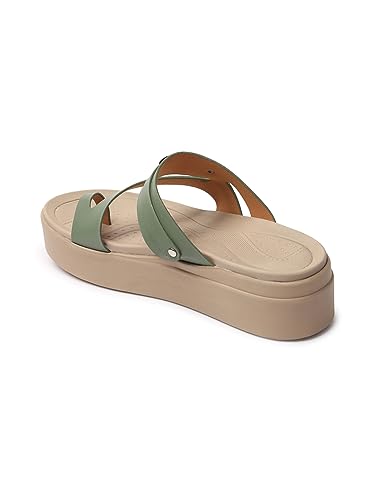 Image of Carlton London women's Adjustable Flatform Toe-Loop Sandals