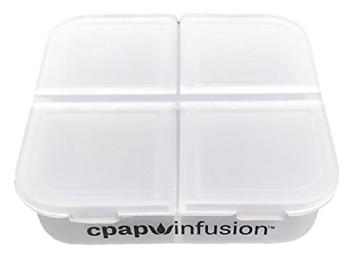CPAP Infusion Adapter Replacement Refill Pads for Essential Oils - Includes A Storage Container for Up to 20 Refill Pads, 4 Blank Labels and Microfiber Absorbent Replacement Oil Pads (10 Refill Pads) - Thumbnail 3