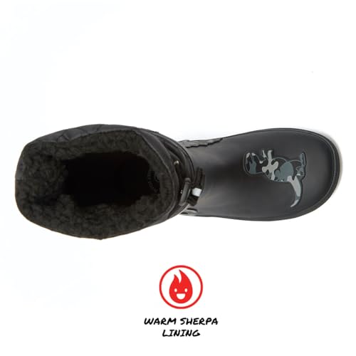 LONDON FOG Toby Boys Girls Snow Boots and Rain Boots - Insulated Winter Waterproof Boys Girls Snow Boots - Little Kid and Big Kid Sizes 11 to 74