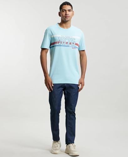 Image of Jockey US81 Men Super Combed Cotton Rich Graphic Printed Round Neck Half Sleeve T-Shirt