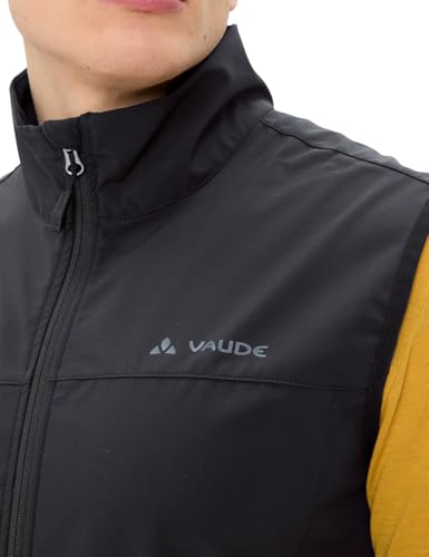 VAUDE Men's Hurricane Vest III, 100 % winddicht, atmungsaktiv und wasserabweisend, black, L
