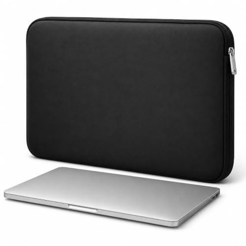 Capa Neoprene P/Notebook Macbook e Tablet até 15,6 Polegadas - Flexível, Macio, Resistente a Respingo, Poeira e Arranhões, Impermeável - Design Slim e Elegante - Proteção Premium com Zíper Reforçado