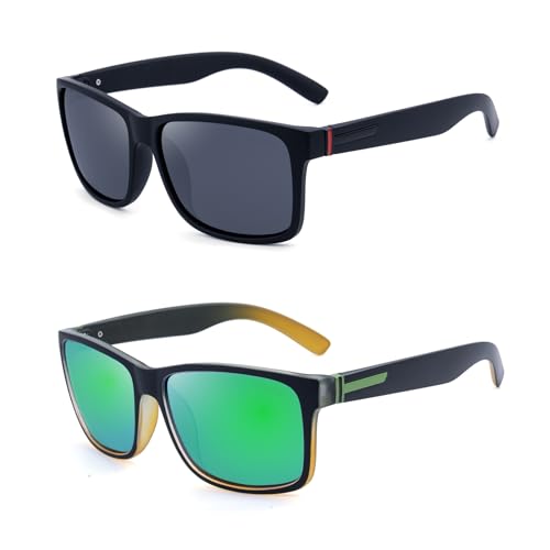 LECKIRUT Vintage Polarized Sunglasses – Retro Oversized