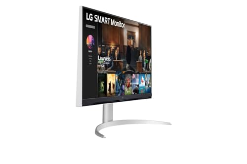 Image of LG 32 inch Smart Monitor 32SQ730S 4K UHD, IPS (3840 x 2160) Display, webOS, AirPlay 2, Screen Share, Bluetooth, 2 x 10w Speakers, USB Type - C, 2xHDMI, Slim Stand