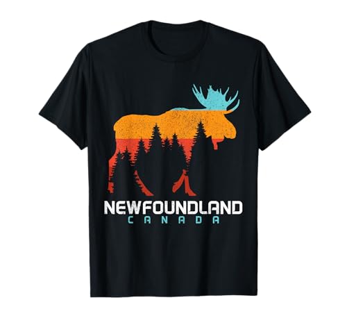 Newfoundland Canada Moose Vintage Pride T-Shirt