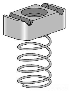 Power-Strut PSRS-3/4-EG - 3/4" Channel Nut with Regular Spring