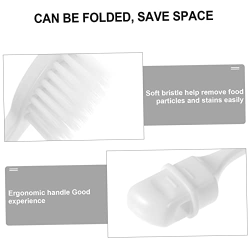 KOCKSHION 6 Stück Faltbare Zahnbürste Tragbare Bunte Zahnbürsten mit Weichen Borsten für Camping und Reisen Platzsparend und Hygienisch für Unterwegs Zufällige Farbe Zufällige Farbe – Bild 7