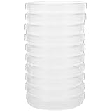 Healvian 10 Stück Kunststoff Petrischalen mit Deckel 100mm Autoklavierbar für Laboranalysen Zellkultur und Pflanzenzucht