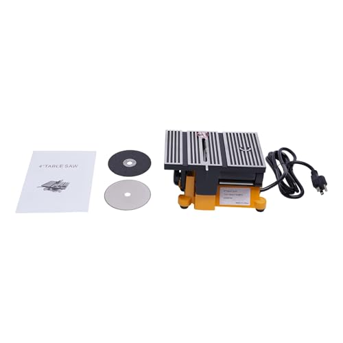 Mini sierra de mesa portátil, máquina de corte para madera, vidrio, piedra y metal, ideal para manualidades y modelos de madera hechos a mano, herramienta compacta para el lugar de trabajo