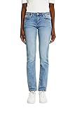 edc by esprit damen jeans stretch five straight fit Denim aus Bio-Baumwoll-Mix mit Stretchkomfort