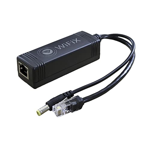 Active PoE Splitter | 48V to 12V | 3A PoE+ - 10M/100M/1000M/2500M Support, 2.1mm Power Plug Tip for Outdoor LoRaWAN Miners, Routers, WiFi, Hotspots, Cameras and More