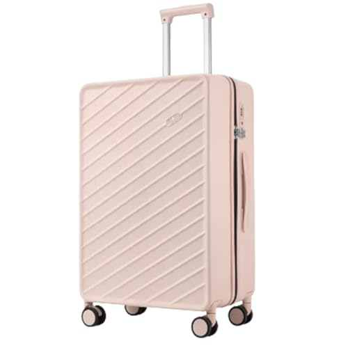 Simple Trolley Case, Shock-orbing Universal Wheel Suitcase for Business Trips (Cherry Blossom Pink A)